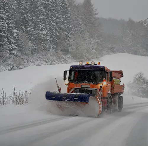 Deneigement de la chaussee