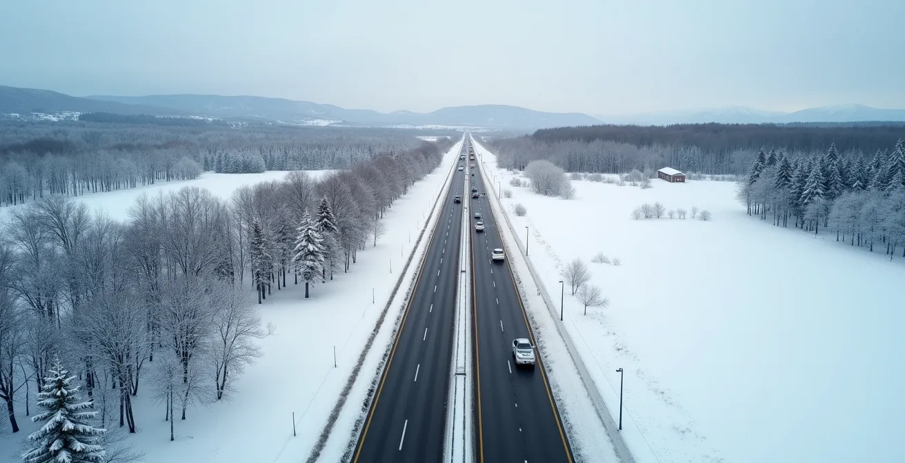 Tableau décisionnel visuel montrant différents profils de conducteurs québécois et leurs besoins en pneus d'hiver