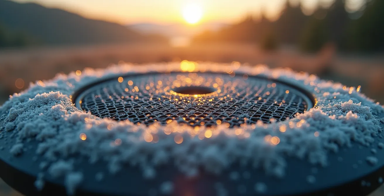 Système radar au sol détectant différentes signatures de mouvement dans un terrain boisé québécois